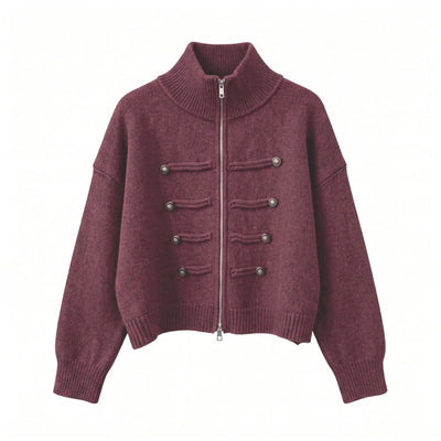 Double Zip Knit Cardigan