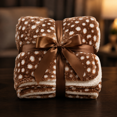 Fawn Print Blanket