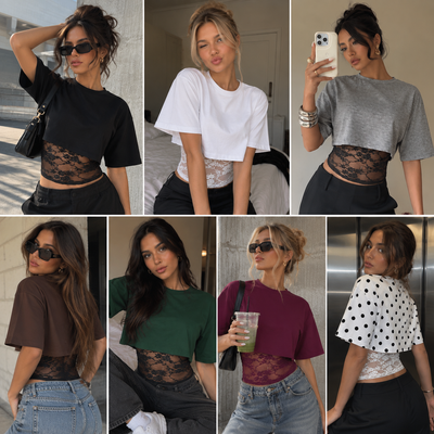 The Cropped Lace T-shirt