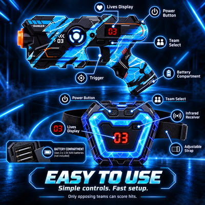 4-Player Laser Tag Set